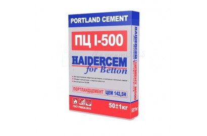 ЦЕМЕНТ HAIDERCEM ПЦ 500 Д0 (ЦЕМ I 42,5H) МЕШОК 50 КГ